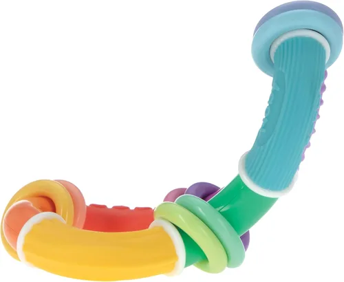 Miniatura 8 de Nuby Twist-a-Ring - Juguete mordedor, sonajero para bebés, juguete para aliviar la dentición del bebé, 6+ meses