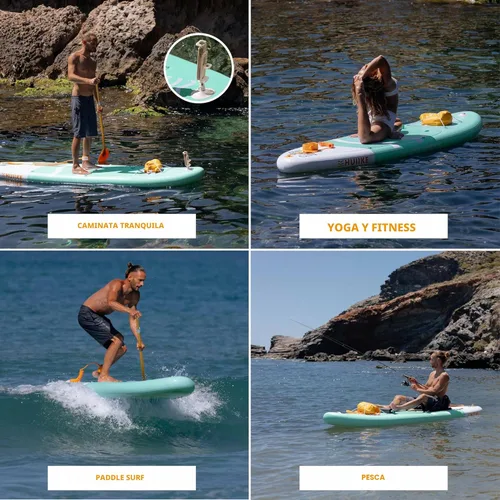 Miniatura 5 de HUIIKE Tabla de Paddle Inflable para Adultos con Accesorios Incluidos, Remo, Aletas, Bomba. Tabla de Stand Up Paddle de Gran Estabilidad y Paquete