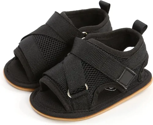 Miniatura 43 de Sandalias de verano para bebés, niñas y niños, unisex, antideslizantes, suela suave, transpirable, para primeros pasos, zapatos de playa al aire