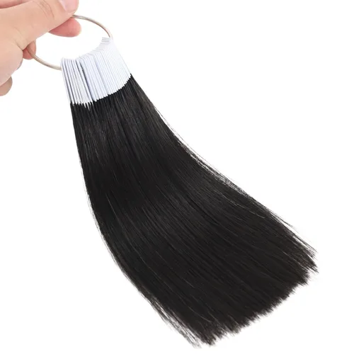 Miniatura 8 de Muestras de cabello humano, 3 niveles naturales para pruebas de salón, muestra de color, 30 piezas de 8 pulgadas, rubio más claro/rubio claro/marrón