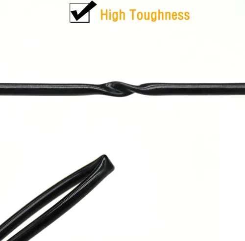 Miniatura 2 de Tubo de silicona de 1/4" DI x 3/8" DE en negro, manguera de silicona pura de grado alimenticio de alta temperatura para transferencia de aire