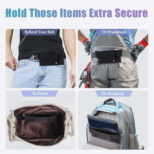 Miniatura 4 de Zerone - Cartera invisible, unisex, invisible, deportiva, para mujeres y hombres, bolsa ultraligera para tarjetas y teléfono 2023 (M: 6.102 in)