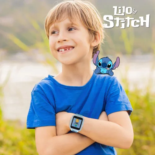 Miniatura 4 de Disney Stitch - Reloj inteligente interactivo para niños con pantalla táctil, cámara, juegos, podómetro, grabadora de voz y alarma para niños
