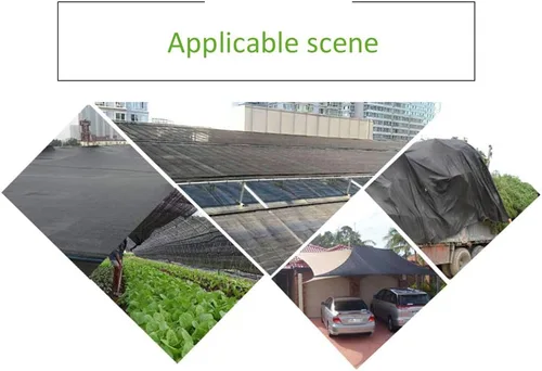Miniatura 7 de Tela negra con cifrado de aguja plana, 95% resistente a los rayos UV, tela transpirable, con ojales, para invernadero, jardín, patio, pérgola