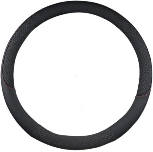 Funda de cuero para volante de auto, camioneta y furgoneta, ajuste universal para 14, 15, 16, 17, 18, 19 pulgadas, máxima adherencia,