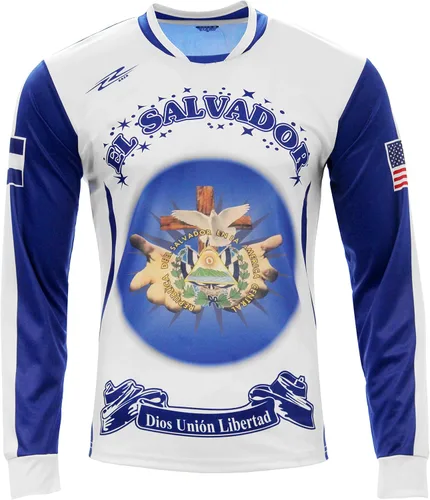 Miniatura 5 de Jersey Hombre El Salvador y USA Arza Design Manga Larga