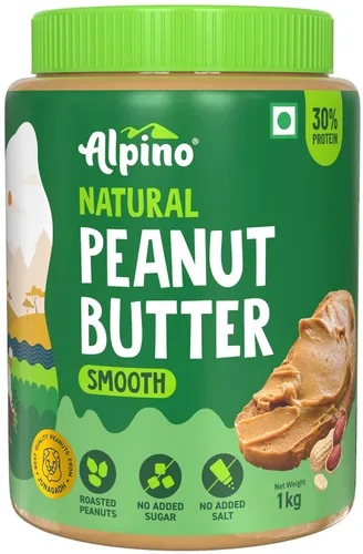 Miniatura 14 de ALPINO Mantequilla de maní suave, hecha con maní 100% tostado, 1.06 onzas de proteína, sin azúcar añadida ni sal, sin gluten, a base de plantas
