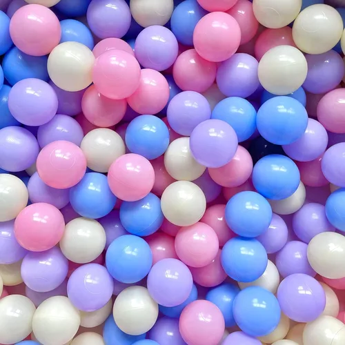 Miniatura 7 de Pelotas de 200/500/1000 unidades, bolas de plástico para pelotas de bebé, bolas coloridas sin BPA Morado
