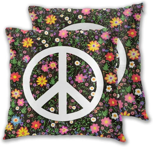 Miniatura 27 de Juego de 2 fundas de almohada para sofá, oficina, dormitorio, decoración del hogar, 18 x 18 pulgadas