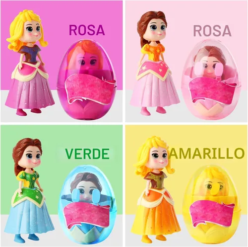 Miniatura 3 de xutengy Paquete de 4 rellenos esenciales para cesta de Pascua, huevos de princesa, juguetes de deformación prellenados para niños y niñas