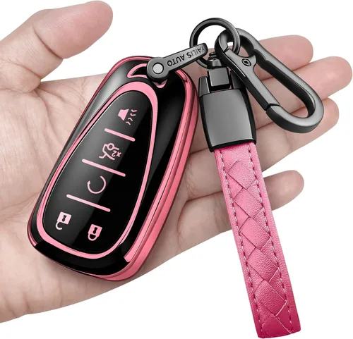 Miniatura 15 de Funda para llavero Chevrolet con llavero de protección completa suave, carcasa de llave compatible con Chevy Equinox Malibu Spark Cruze Traverse