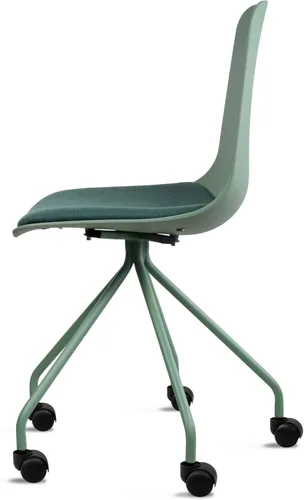 Miniatura 5 de 2xhome Bonita silla de escritorio minimalista Sin brazos, ruedas rodantes, espacio pequeño, diseño delgado Niños, adolescentes, sala de estar