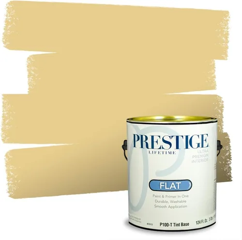 Miniatura 5 de PRESTIGE Paints Exterior Paint and Primer In One, 1-Gallon, Satin, Comparable Match of Benjamin Moore* Royal Linen* 931BM-PCM