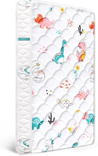 Letmxiu Colchón para cuna de 5 pulgadas y colchón para niños pequeños, de doble cara y firme, hipoalergénico, se adapta a cuna estándar y cama