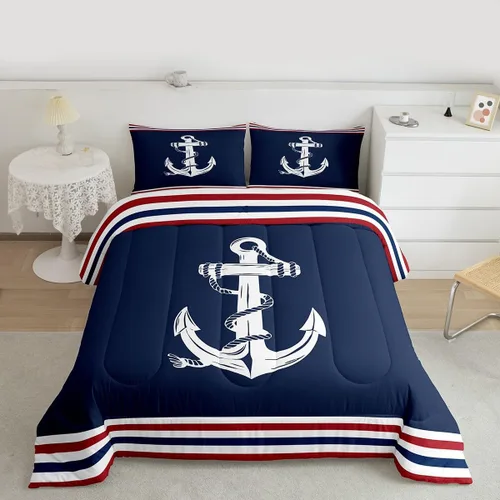 Miniatura 10 de Lake Life - Juego de edredón de tamaño individual para niños, adolescentes, juego de ropa de cama de madera rústica, transpirable, decoración
