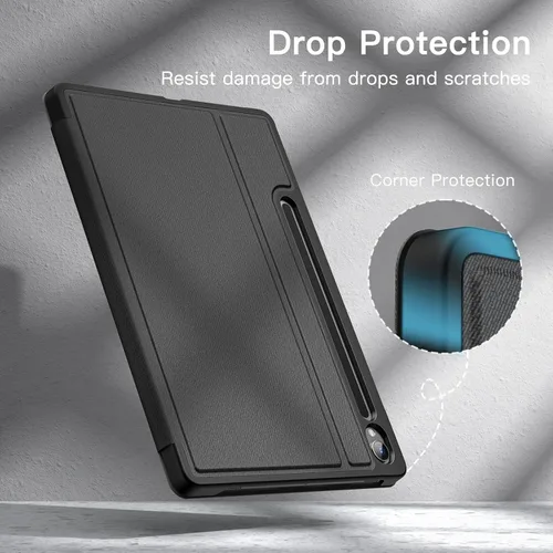 Miniatura 6 de JETech Funda para Samsung Galaxy Tab S9 de 11 pulgadas con soporte para S Pen, funda protectora delgada para tableta, visión multiángulo (negro)