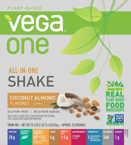 Miniatura 2 de Vega - Proteína vegetal en polvo de reemplazo alimenticio, orgánica, VEG00556, Original, Original, 1