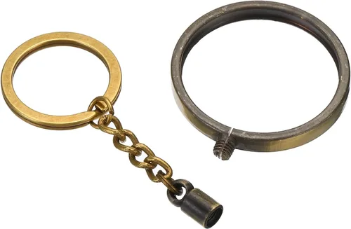 Miniatura 5 de PATIKIL AA Coin Holder Keychain, Round Medallion Holder with Metal Key Ring for AA Coin Medallion