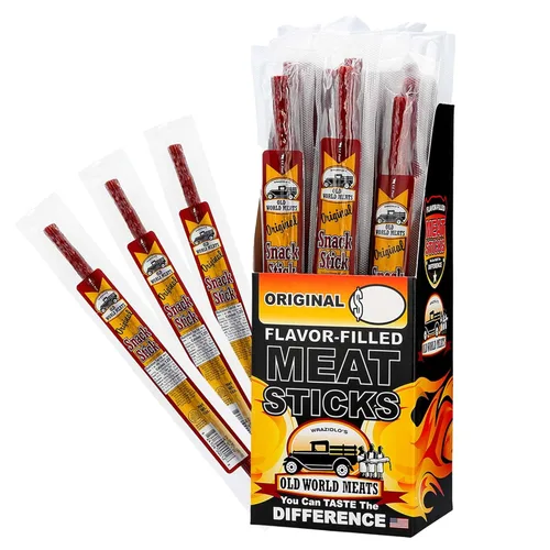Miniatura 9 de Old World Meats - Palitos de carne, 110 calorías, Keto, bajos en carbohidratos, 0.04 oz de azúcar, combustibles, paquete de 20 barras de 1 onza