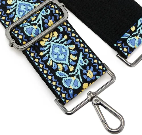 Miniatura 128 de ZOOEASS Hebillas de níquel Correa ancha para el hombro ajustable de repuesto para cinturón de pistola, hebilla de guitarra estilo bandolera