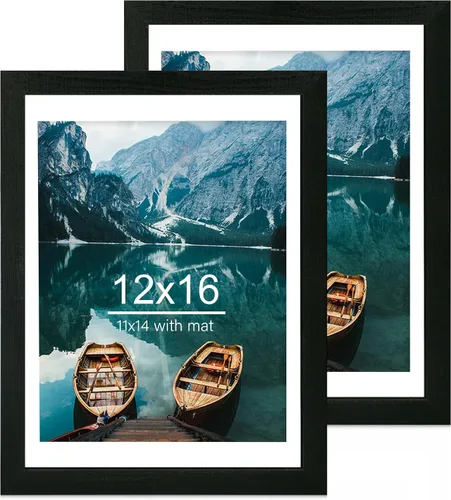 Miniatura 32 de Hongkee - Juego de 2 marcos de fotos, HK042515-MD5.5X8.5-BK(2PK)