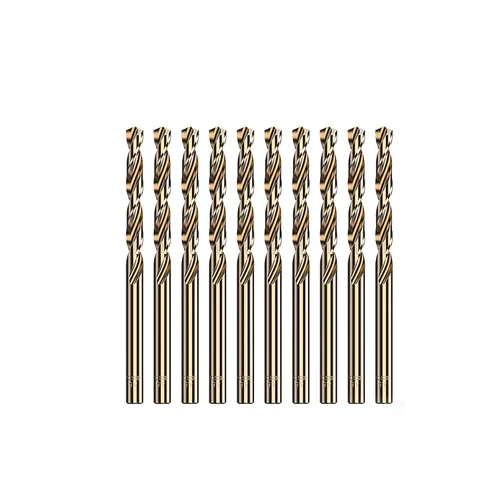 Miniatura 14 de HUHAO Juego de brocas de cobalto de 1/50 pulgadas, acero de alta velocidad M43 de 135 grados con punta de giro para metal endurecido acero