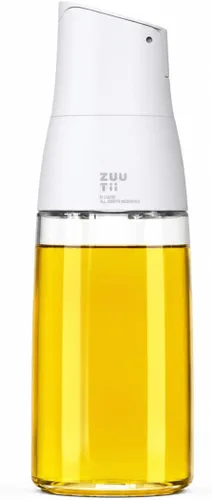 Miniatura 8 de Dispensador de Aceite de Oliva Zuutii, Envase de Aceite sin Goteo para Cocina. Dispensador de Vinagre, Botella de Vidrio para Cocina, 500ML, Crema