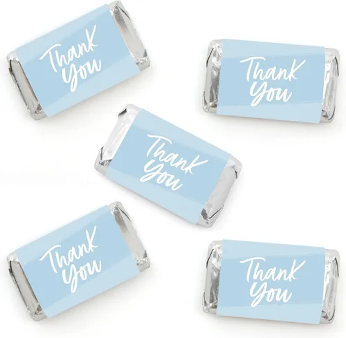 Miniatura 9 de Big Dot of Happiness Borgoña elegantemente simple – Mini pegatinas de barra de caramelo – recuerdos de fiesta de invitados pequeños regalos – 40