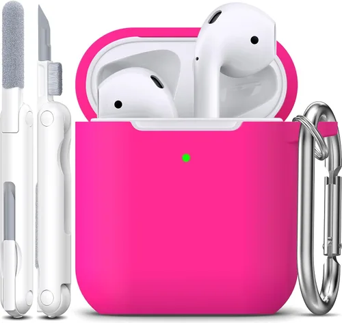 Miniatura 87 de Funda para AirPods con llavero, protección completa, de silicona, accesorios para AirPods, funda para hombres, mujeres y adolescentes, con estuche