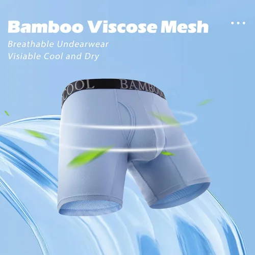 Miniatura 2 de BAMBOO COOL Men's 360 Breathable Mesh Underwear Moisture-Wicking Boxer Briefs Cooling Performance,Multipack