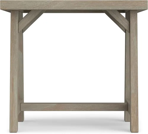 Miniatura 4 de Simpli Home - Sawhorse - Mesa de centro, color castaño oscuro., Pino, Distressed Grey