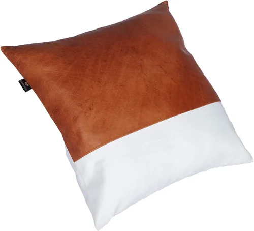 Miniatura 15 de LL LEATHER LOVERS Funda de almohada de piel de cordero - Funda de cojín para sofá, fundas decorativas para sala de estar y dormitorio, 20 x 20 Negro