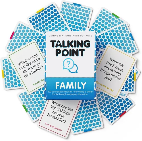 200 tarjetas de conversación familiar – Deja los teléfonos y conecta con la familia – Conocerse mejor con charlas significativas – Deja que los