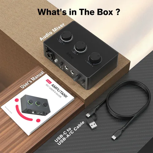 Miniatura 7 de FIFINE Mezclador de Audio para PC para Grabación de Música, Interfaz USB para Streaming y Podcasting con XLR, Monitor, Alimentación Fantasma 48V