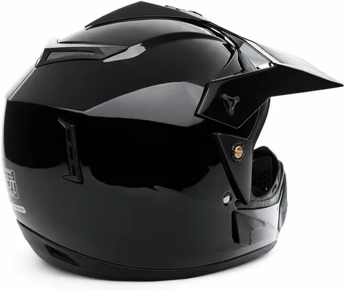 Miniatura 6 de MMG 30 Combo Casco de motocicleta todoterreno para adultos DOT, MX ATV Dirt Bike Motocross UTV, tamaño grande, negro brillante con guantes y gafas