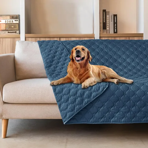 Miniatura 61 de gogobunny Manta 100% Impermeable de Doble Cara para Perros, Cubierta Suave para Cama de Mascotas, Reversible, Protege Muebles, Sillón, Sofá, Coche