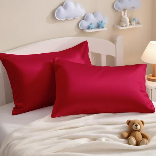 Miniatura 12 de NTBAY - Fundas de almohada de algodón egipcio para niños pequeños - Juego de 2 - Fundas de almohada de viaje - Fundas de 13x18 pulgadas de algodón