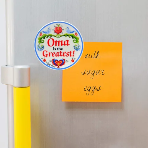 Miniatura 3 de Oma is The Greatest with Birds Design - Placa magnética