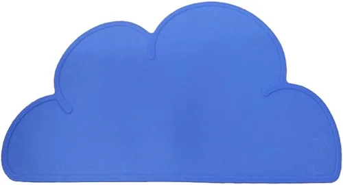 Love Dream Tapete de silicona para alimentación de mascotas con borde elevado, antideslizante, impermeable, mantel individual para perros y gatos