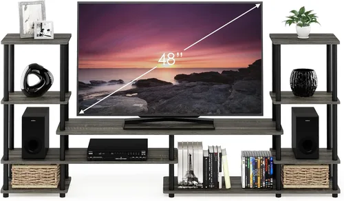 Miniatura 62 de Furinno 11191BK THE Centro de Entretenimiento Soporte para TV, Negro