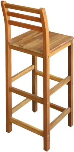 Miniatura 4 de Sillas de bar 2 piezas, taburete de bar de madera, taburete rústico, taburetes de comedor, taburetes para encimera de cocina, muebles de bar