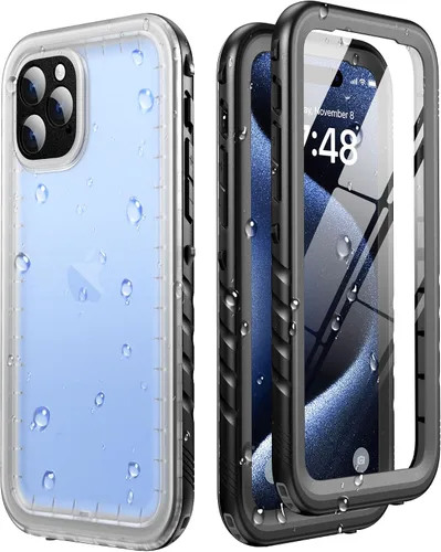 Miniatura 11 de SOKUSIN Funda impermeable para iPhone 13 Pro - Funda protectora de cuerpo completo con pantalla y protector de cámara incorporado, a prueba