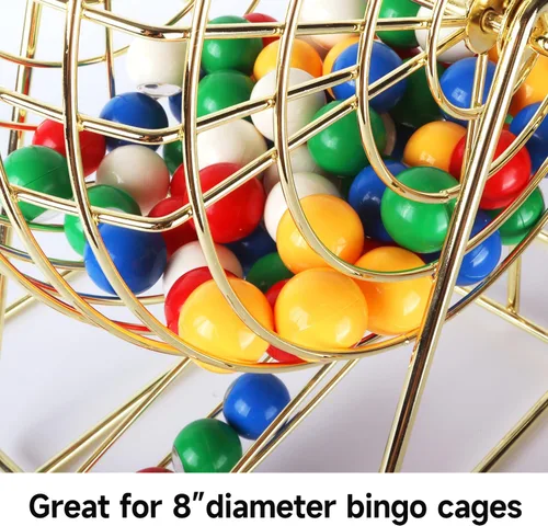 Miniatura 3 de GSE Games & Sports Expert Bolas de bingo de 7/8 pulgadas, bolas de repuesto multicolor con ventana de fácil lectura para fiestas, rifas de premios
