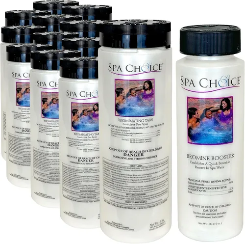 Miniatura 9 de SpaChoice 472-3-3001A Tabletas de bromo para bañera de hidromasaje de spa, 1.5 libras, con bromuro de sodio de 1 libra