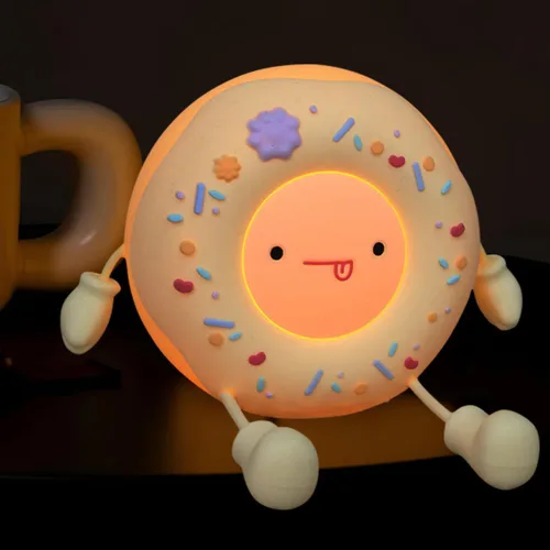 Miniatura 15 de Luz nocturna para cuarto de bebé, lámpara nocturna con interruptor de palanca para dormitorio, lámparas recargables por USB, 2 modos de luz, juguete