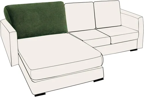 Miniatura 140 de UNBBRRL Fundas de cojín de asiento para sofá, elásticas, funda de cojín individual para sofá, fundas de cojín para sofá, fundas de héroe protegen