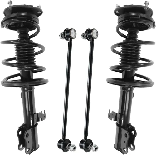 Miniatura 91 de Detroit Axle - Kit de puntales delanteros 2WD para Ford F-150 2005-2008 Lincoln Mark LT 2005-2008, 2 puntales con muelle helicoidal, 2 enlaces