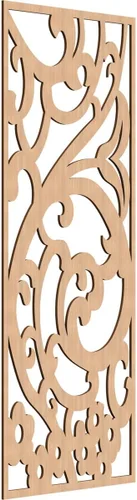 Miniatura 124 de Bridgewater - Paneles de pared decorativos de madera con calado, 9 3/8 pulgadas de ancho x 24 3/8 pulgadas de alto x 1/4 de alto, nogal