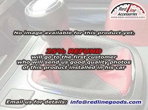 Miniatura 7 de RedlineGoods Fundas para reposacabezas compatibles con Chevrolet Camaro 2010-15. Hecho a medida, no universal. Cuero negro italiano genuino de alta