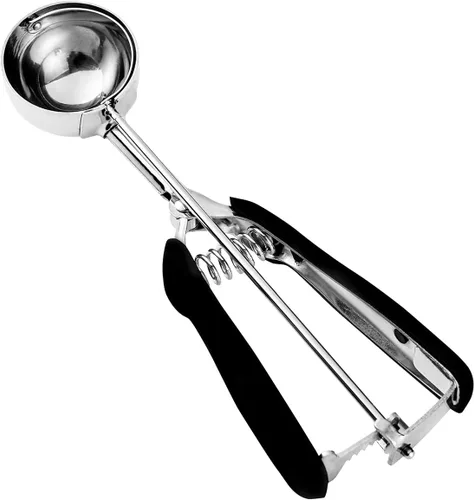 Miniatura 9 de HOMURE H Large Cookie Scoop 8 Tablespoon, 4 oz Ice Cream Scoop with Trigger, #8 Portion Scoop, Muffin Scoop, 18/8 Stainless Steel, Comfortable Grip